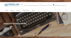 Desktop Screenshot of magellaninvestigations.com